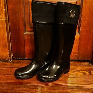 Tommy Hilfiger Black Rain Boots